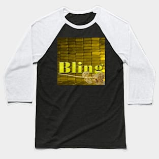 Golden Bling Bling Baseball T-Shirt